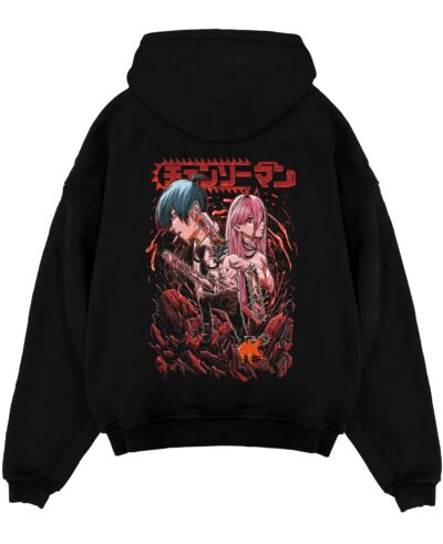 Denji, Power & Aki Chainsaw Man Trio Battle Hoodie