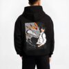 AKICSMN B.black hoodie male back view - Chainsaw Man EU Store
