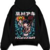 AKIHAYA A.black hoodie flat back design - Chainsaw Man EU Store