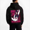 ASAMKT B.black hoodie male back view - Chainsaw Man EU Store