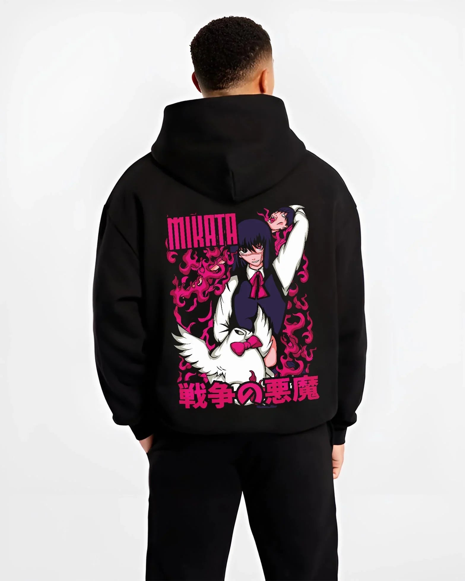 Asa Mitaka Chainsaw Man Hoodie War Devil Flames - Image 2