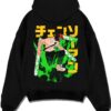 CHAINV10 A.black hoodie flat back design - Chainsaw Man EU Store