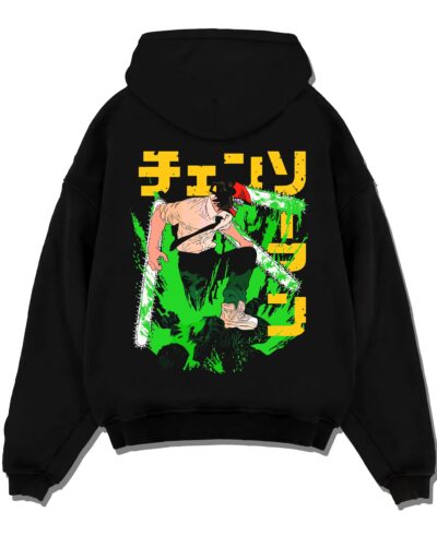 Denji Chainsaw Man Hoodie Devil Hunter Fierce Strike