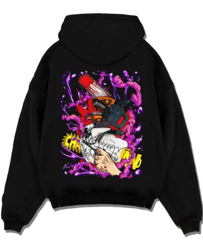 Chainsaw Man Hoodie Denji Devil Hunter Red Chains