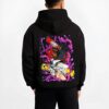 CHAINV11 B.black hoodie male back view - Chainsaw Man EU Store
