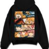CHAINV6 A.black hoodie flat back design - Chainsaw Man EU Store