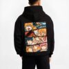 CHAINV6 B.black hoodie male back view - Chainsaw Man EU Store