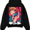DENJIF A.black hoodie flat back design - Chainsaw Man EU Store