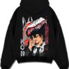 KONCND A.black hoodie flat back design - Chainsaw Man EU Store