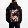 KONCND B.black hoodie male back view - Chainsaw Man EU Store