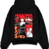 MAKCTL A.black hoodie flat back design - Chainsaw Man EU Store