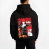 MAKCTL B.black hoodie male back view - Chainsaw Man EU Store