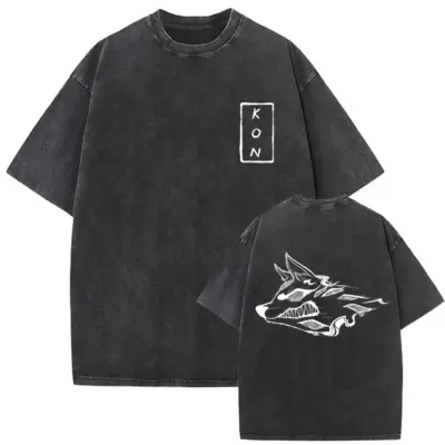 Anime Chainsaw Man Mineral Wash T-shirt