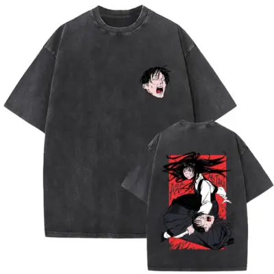 Asa Mitaka Chainsaw Man Mineral Wash T-shirt