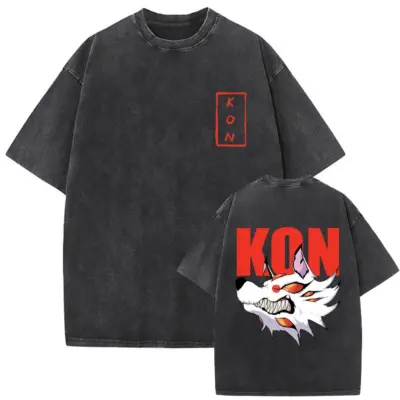 Anime Chainsaw Man Mineral Wash T-shirt