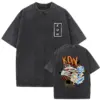 KON colorful Chainsaw Man Mineral Wash T-shirt