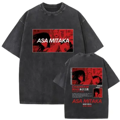 Mitaka Chainsaw Man Mineral Wash T-shirt