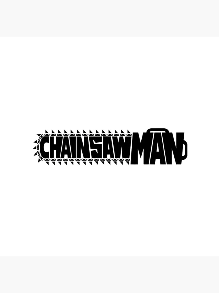 Chainsaw Man Logo Minimal Throw Pillow - Image 2