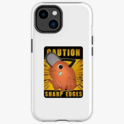 Chainsaw Man Pochita Caution Sharp Edges Iphone Case