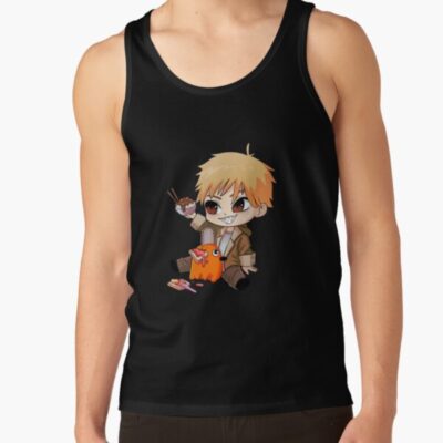 Chainsaw Man Chibi Denji And Pochita Tank Top