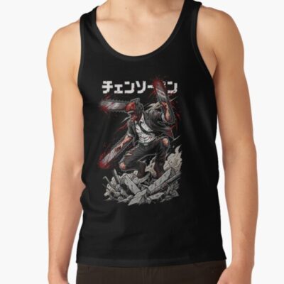 Blood And Steel Chainsaw Man - Denji Tank Top