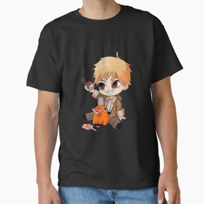 Chainsaw Man Chibi Denji And Pochita T-shirt