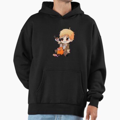 Chainsaw Man Chibi Denji And Pochita Hoodie