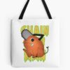 Doodle Chainsaw Pochita Tote Bag