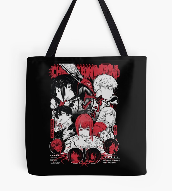 Chainsaw Man All Characters Tote Bag