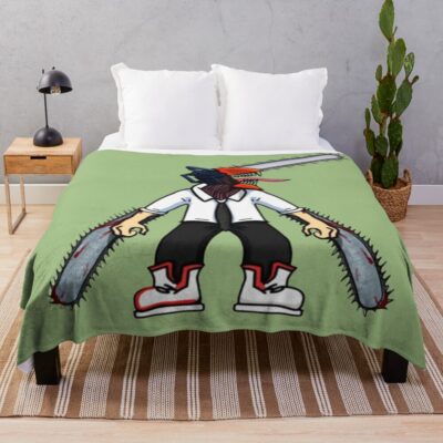 Chainsaw Man Denji Throw Blanket