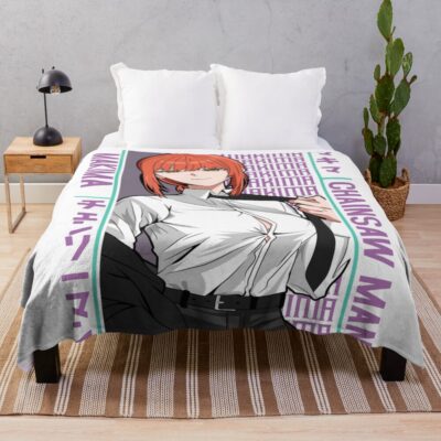Makima Chainsaw Throw Blanket