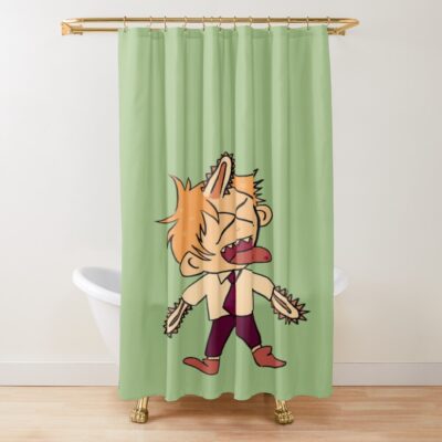 Fighter Denji Chibi Shower Curtain