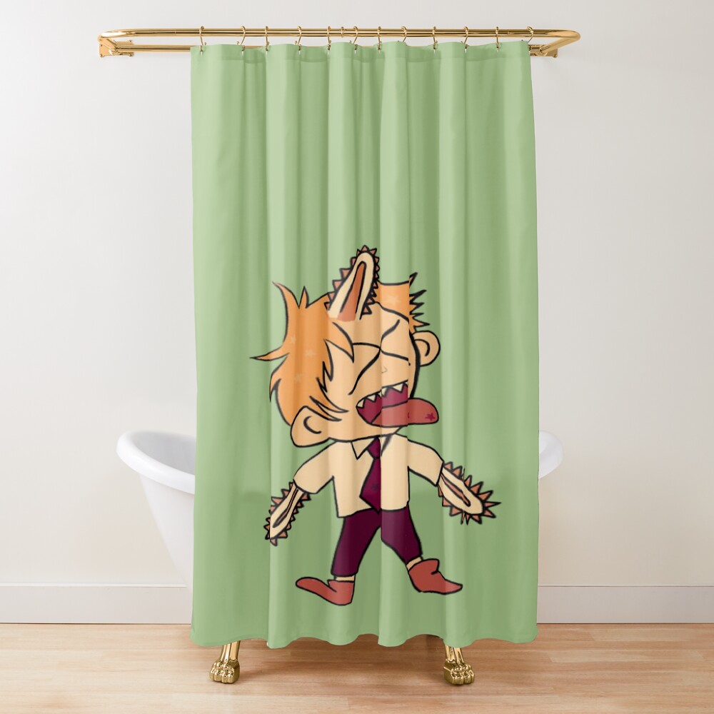 Fighter Denji Chibi Shower Curtain