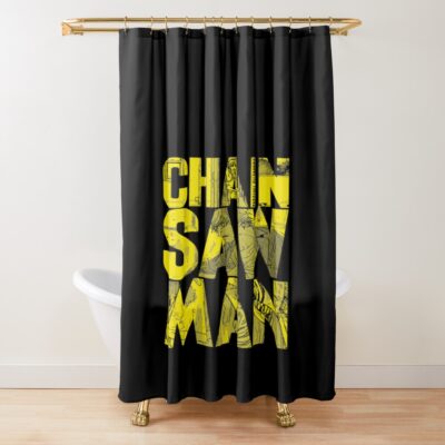 Chainsaw Man New Design Shower Curtain