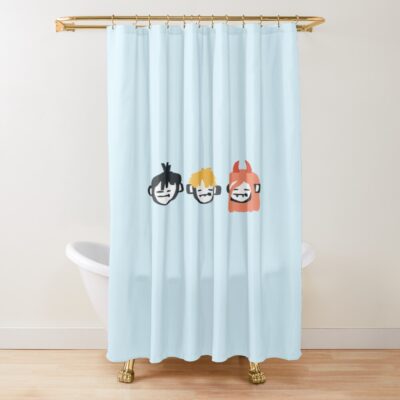 Chainsaw Trio Power Deenji Aki Shower Curtain