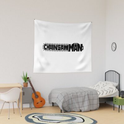 Chainsaw Man Logo Minimal Tapestry