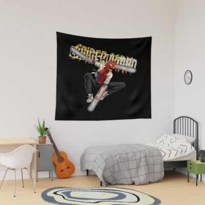 Denji Chainsaw Man X Spride Man Tapestry