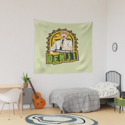 Chainsaw Man Denji Say Hi Tapestry
