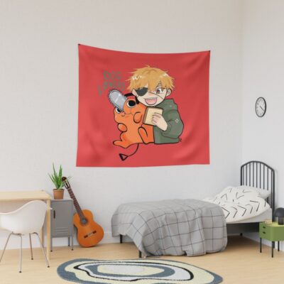 Chainsaw Man Denji Pochita Dog Lovers Tapestry