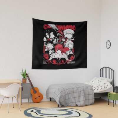 Chainsaw Man All Characters Tapestry