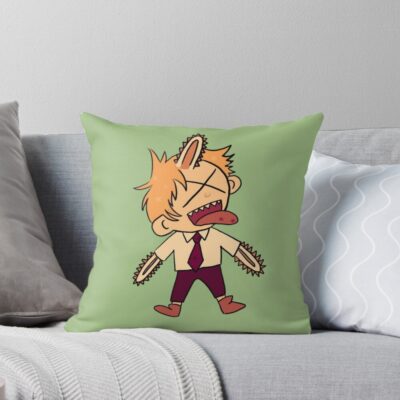 Chainsaw Man Fighter Denji Throw Pillow