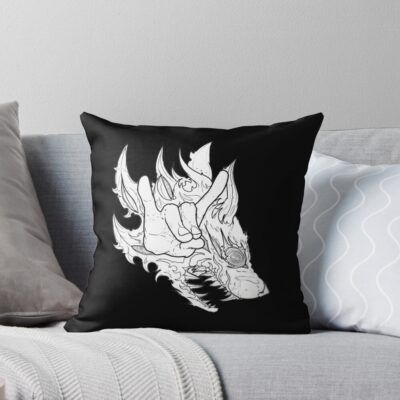 Chainsaw Man Hand Fox Denji Throw Pillow