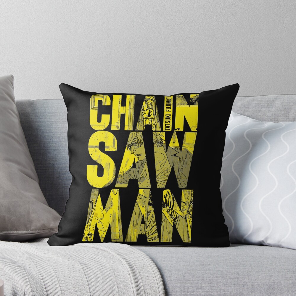 Chainsaw Man New Design Throw Pillow