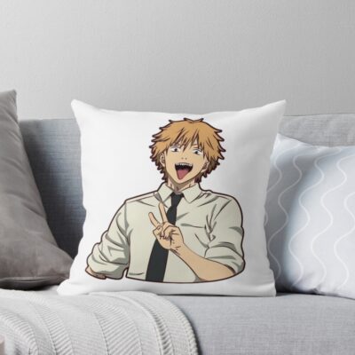 Csm Denji Handsome Throw Pillow