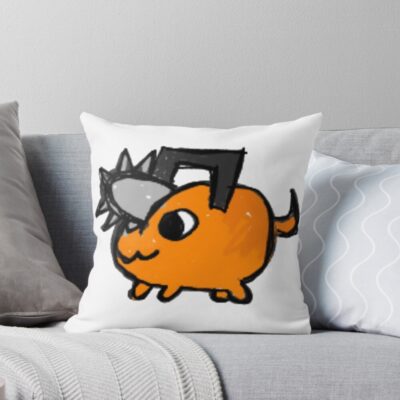 Pochita The Chainsaw Devil Art Aesthetic Throw Pillow